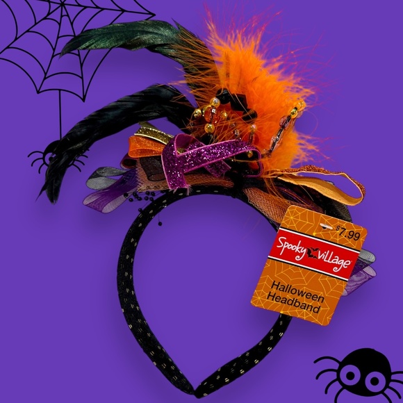 Halloween cuteness in a box! Headband Barrettes Light-Up Necklaces Koozie NEW - Picture 3 of 12